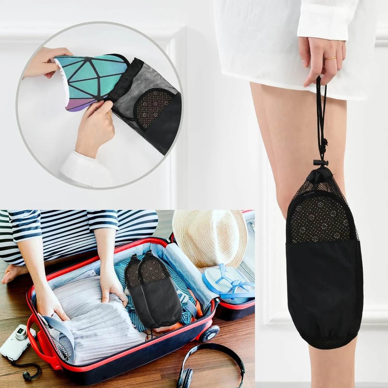 Unisex Slippers Fuzzy Feet Plush Cotton Slippers Anti-Slip Warm House Shoes M/L