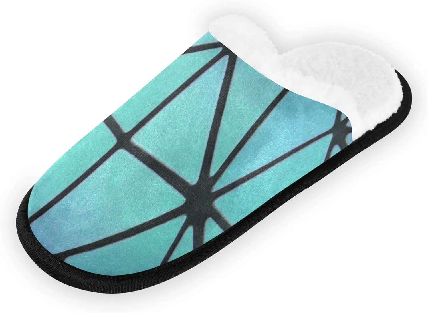Unisex Slippers Fuzzy Feet Plush Cotton Slippers Anti-Slip Warm House Shoes M/L