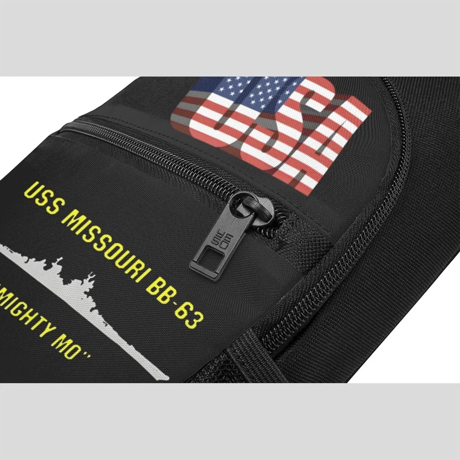USS Missouri Bb-63，Fashion One-Shoulder Bag，Anti-Theft Crossbody Shoulder Chest Bag