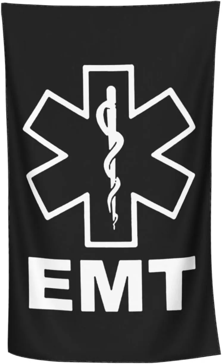 V2 EMT Emergency Medical Technician 911 Beach Towels Vacation Essentials Quick Dry Sand Free Oversized Bath Pool Swim Towel Extra Large Absorbent Bathroom Towels Adult Travel Accessories
