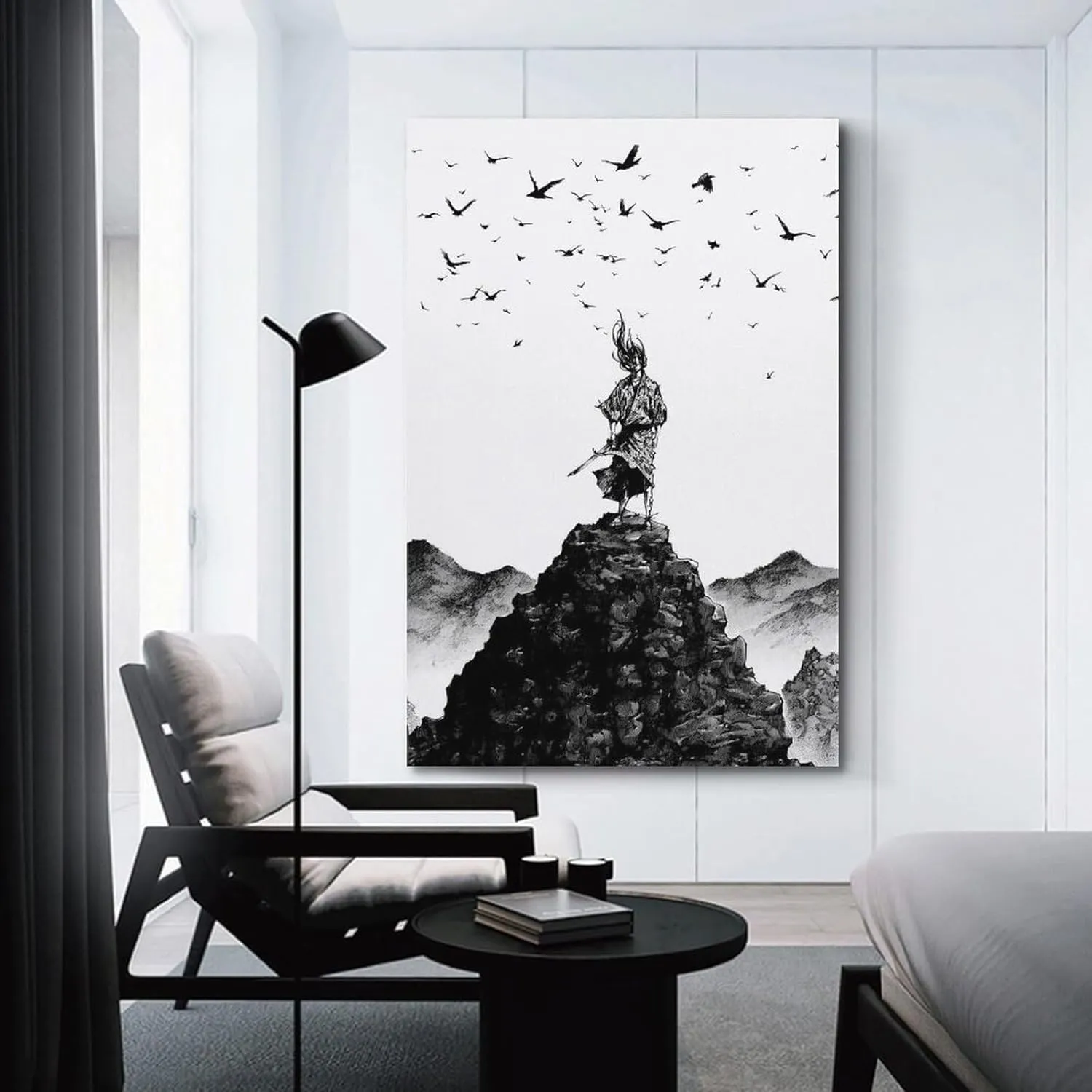 Vagabond - Classic Manga Posters And Print Canvas Paintings by Miyamoto Musashi, Suitable for Living Room Bedroom Decoration-gigapixel-scale-2x Poster for Room Aesthetic Posters & Prints on Canvas Wal