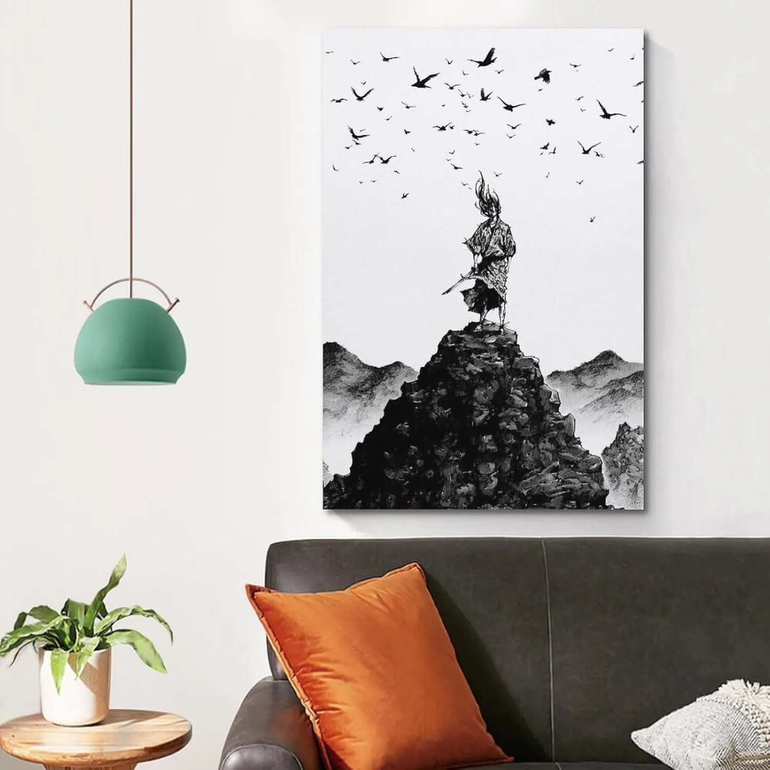 Vagabond - Classic Manga Posters And Print Canvas Paintings by Miyamoto Musashi, Suitable for Living Room Bedroom Decoration-gigapixel-scale-2x Poster for Room Aesthetic Posters & Prints on Canvas Wal