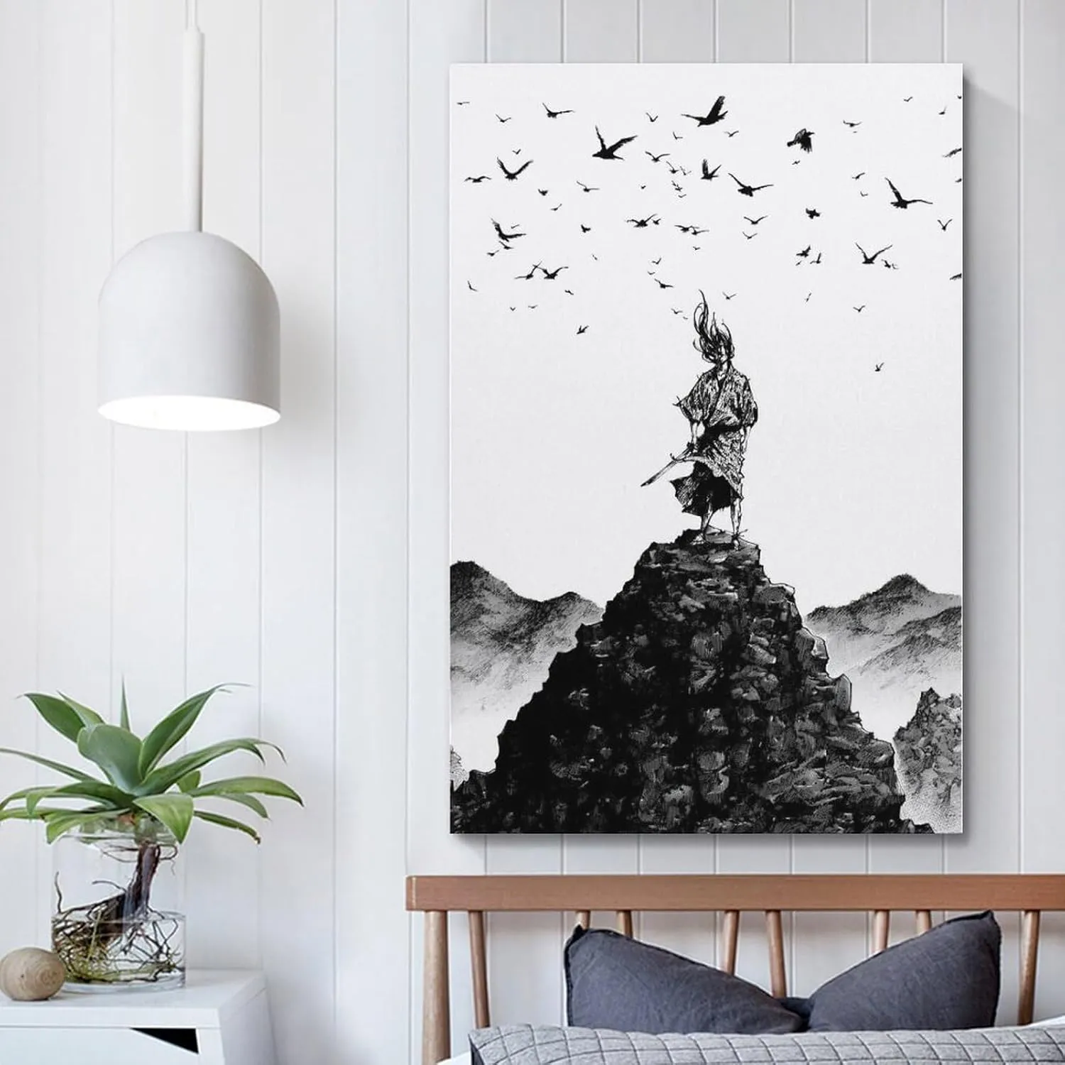 Vagabond - Classic Manga Posters And Print Canvas Paintings by Miyamoto Musashi, Suitable for Living Room Bedroom Decoration-gigapixel-scale-2x Poster for Room Aesthetic Posters & Prints on Canvas Wal