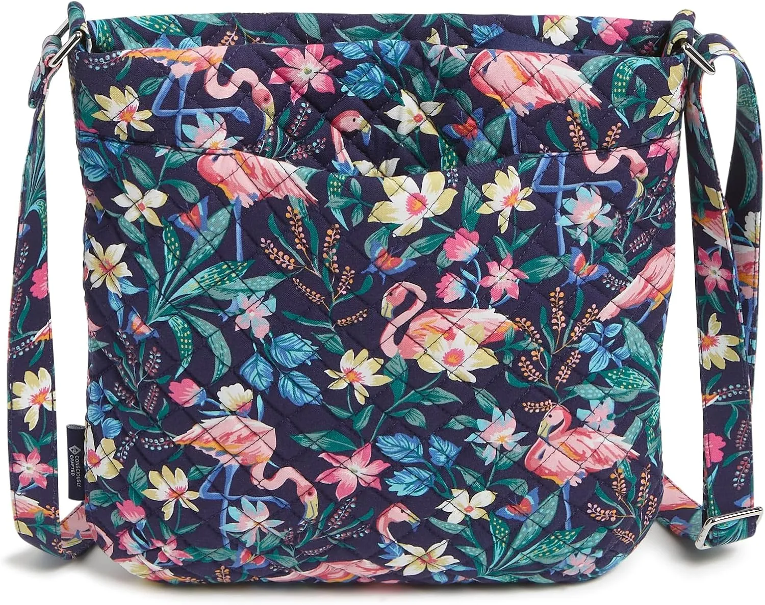 Vera Bradley Women's Cotton Triple Zip Hipster Crossbody Purse
