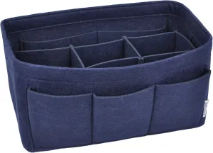 Vercord Felt Purse Organizer Handbag Insert Liner Shaper Bag in Bags for Speedy Neverfull Tote Navy Small