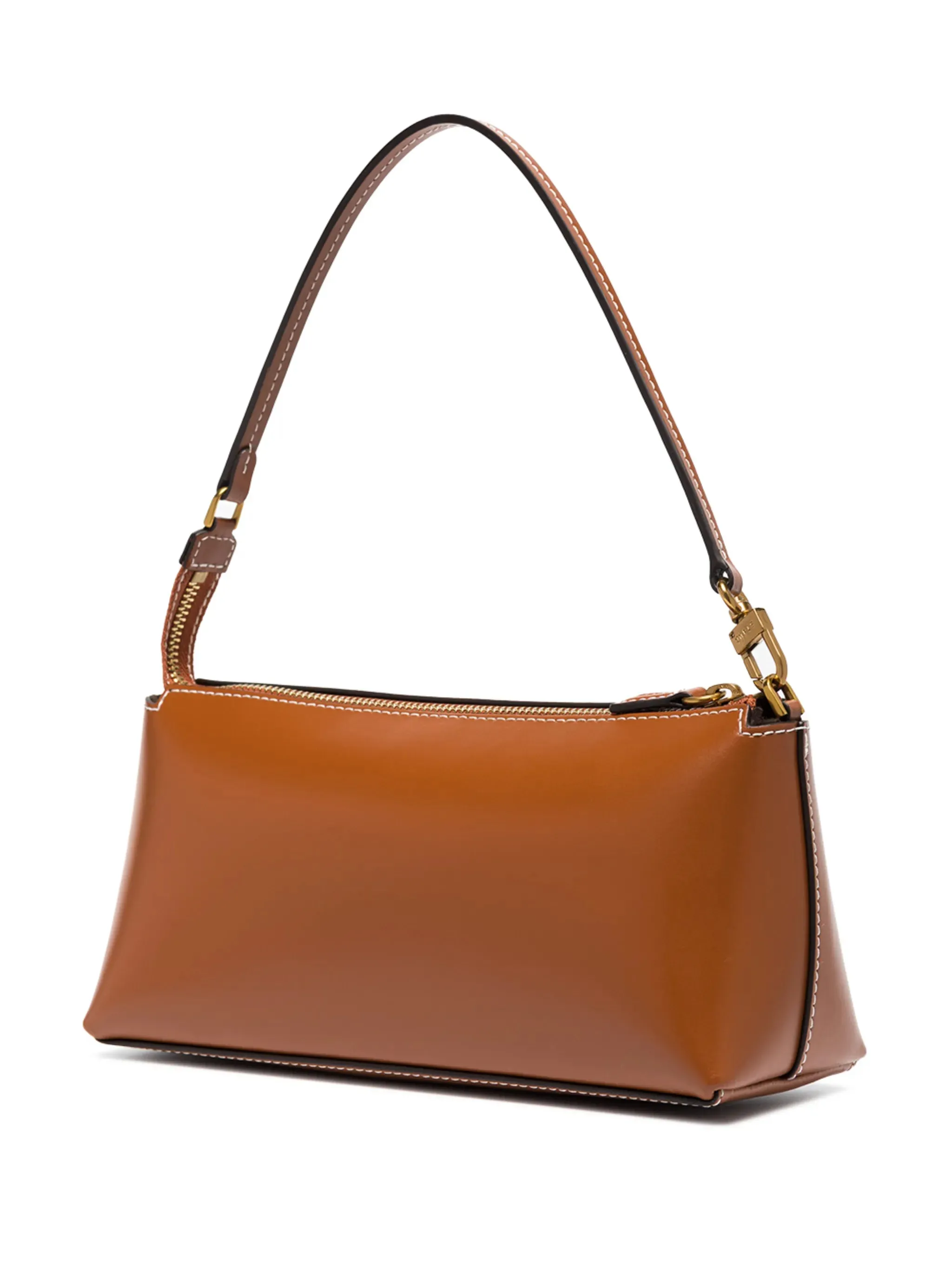 Verified secure bag Kaia Clean-lined shoulder leather