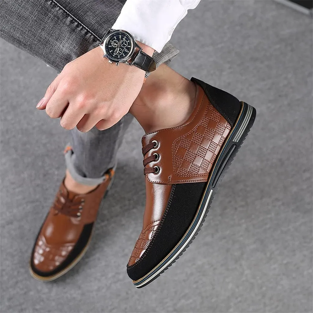 Veslesth Men's Casual Luxury Shoes Sneakers Loafers Comfort Walking Shoes Fashion Driving Shoes Leather Shoes for Male Business Work Office Dress Outdoor