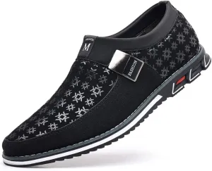 Veslexth Mens Casual Shoes Business Silp-on Fashion Leather Loafers Comfort Walking Driving Luxury for Male Work Office Dress Outdoor Breathable Sneakers