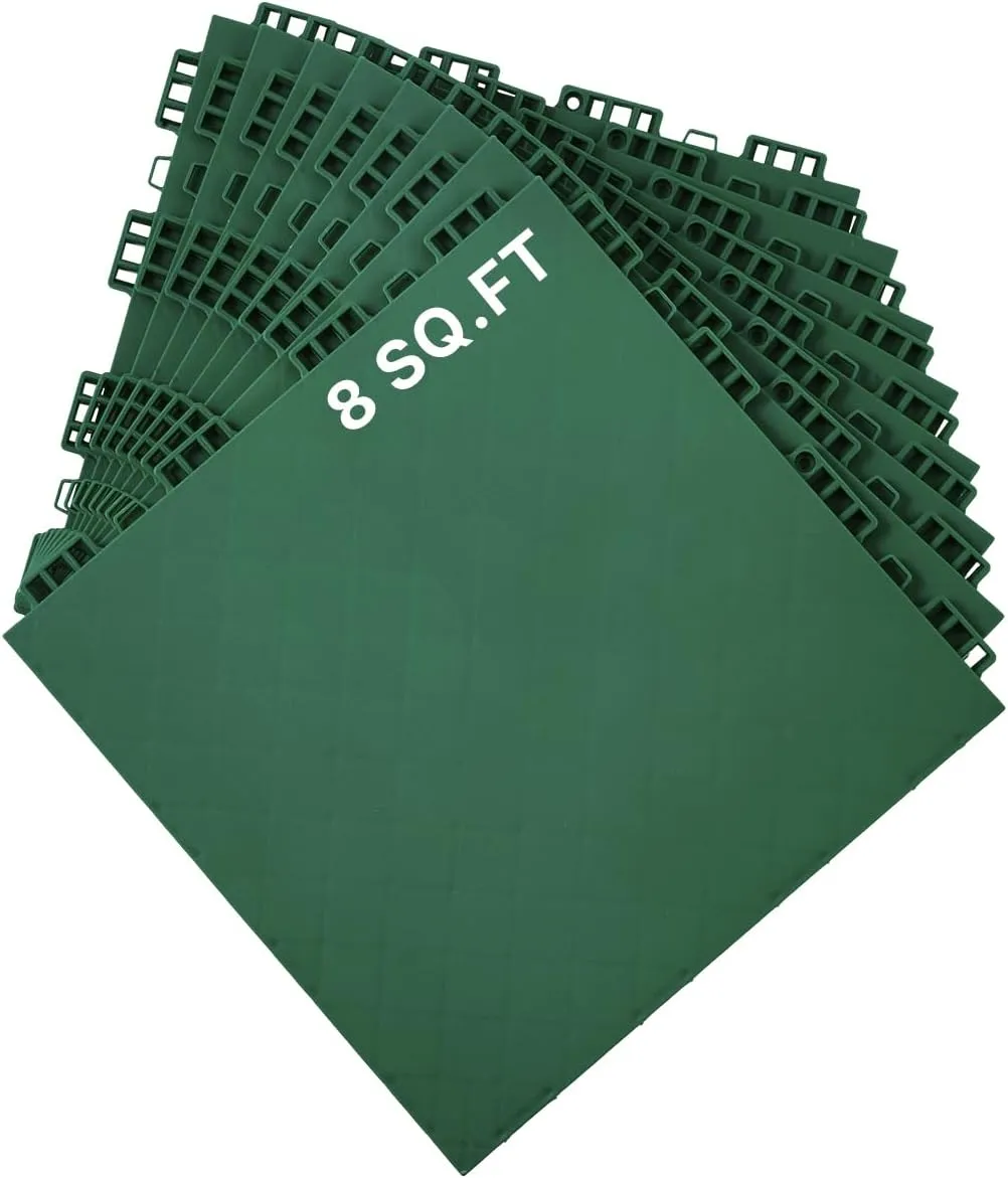 VEVOR Dryland Tiles for Hockey Floor Mat, 12 x 12 in Interlocking Versatile Training Surface, Dance Floor Tiles, Hockey Training Equipment Board for Shooting