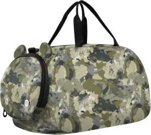 VIGTRO Creative Camouflage Pattern Kids Overnight Travel Duffel Bag Sport Gym Bag for Boys Girls with Shoe Compartment, Carry On Weekender Luggage Bag for Dance Swim Yoga