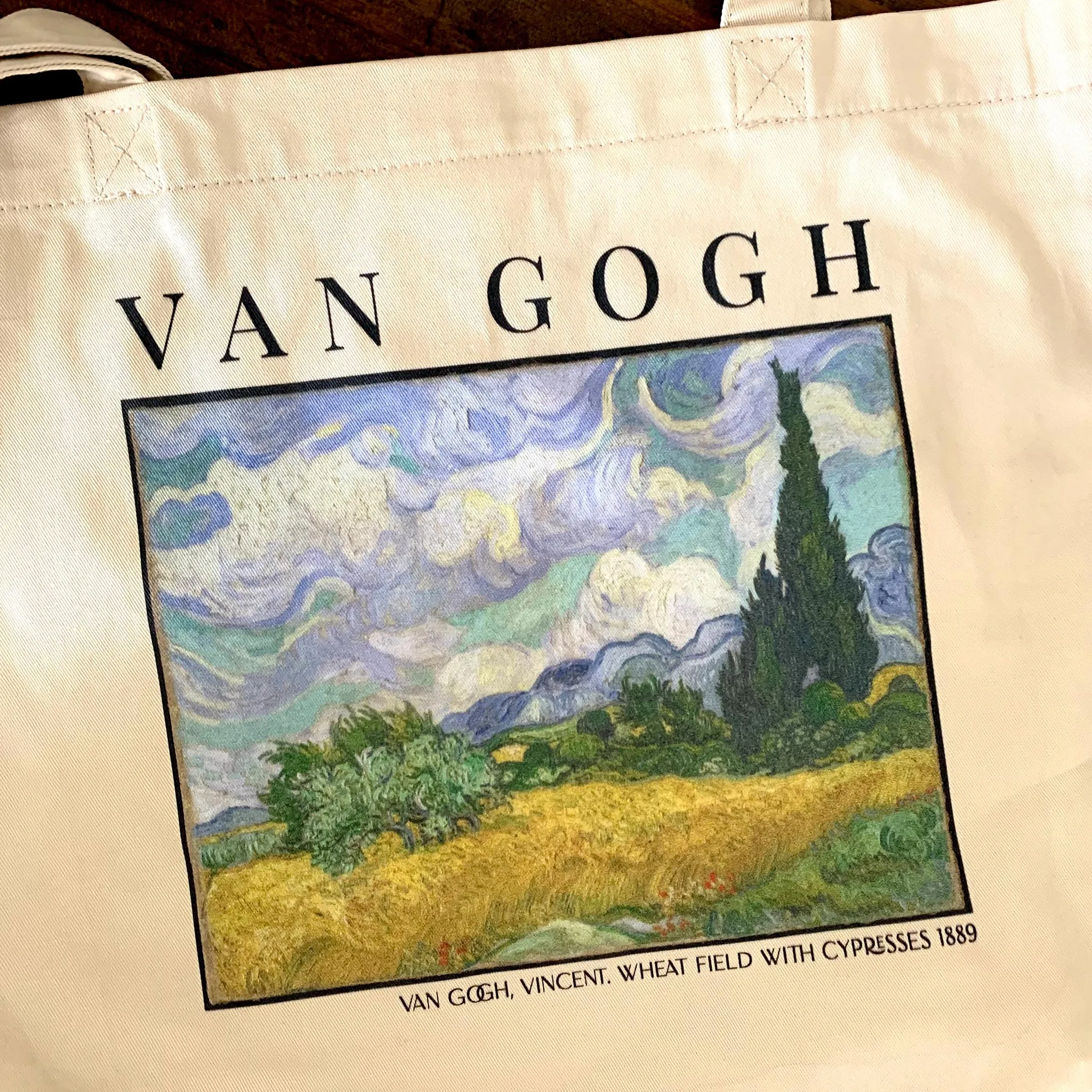 Vincent Van Gogh Wheat Field With Cypresses Eco Tote Bag