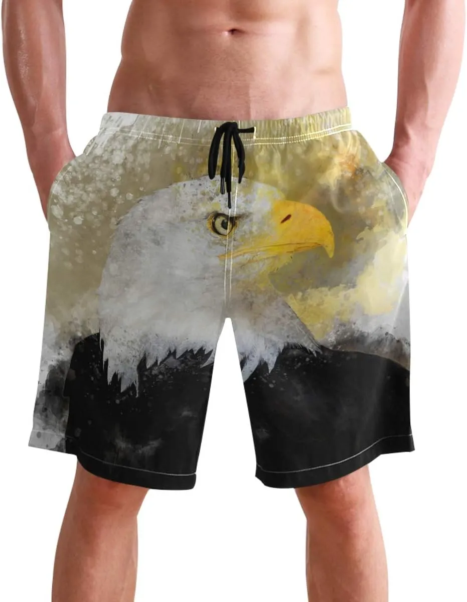 visesunny Men's Colorful Flower Print Beach Shorts Hot Summer Swim Trunks Sports Running Bathing Suits with Mesh Lining
