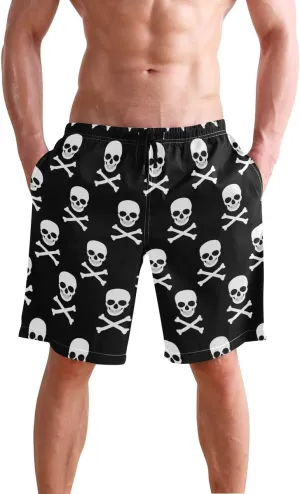 visesunny Mens Funny Swim Trunks Quick Dry Beachwear Sports Running Swim Board Shorts Mesh Lining