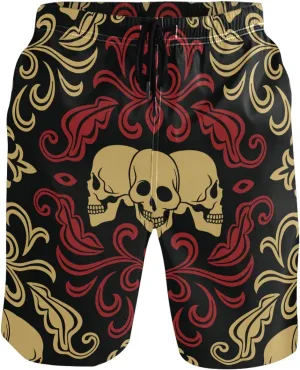 visesunny Men's Novelty Beach Shorts Quick Dry Swimwear Sports Running Swim Board Shorts Bathing Suits Mesh Lining