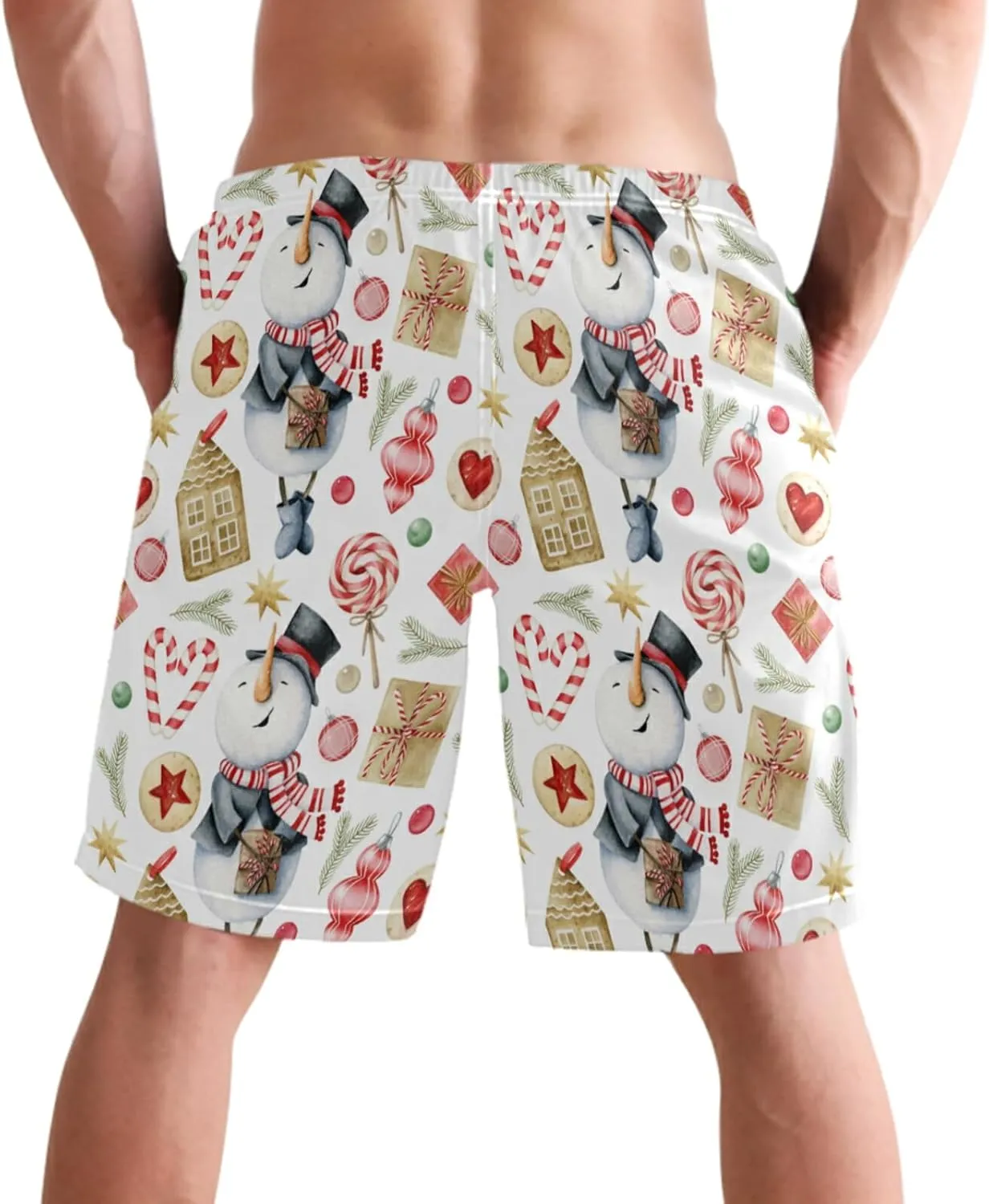 visesunny Stylish Mens Swim Trunks Quick Dry Beachwear Sports Running Swim Board Shorts Bathing Suits Mesh Lining