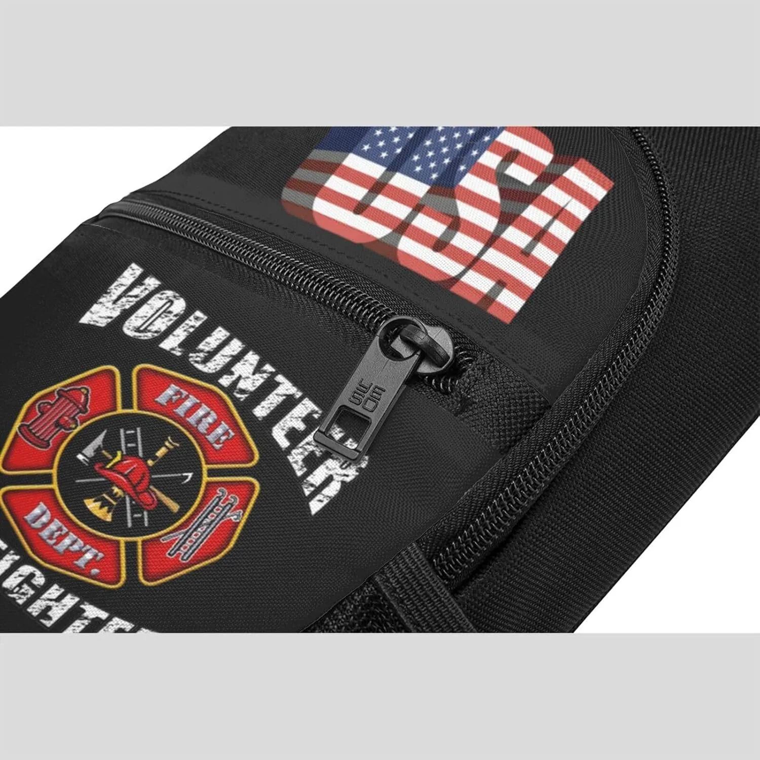 Volunteer Firefighters，Fashion One-Shoulder Bag，Anti-Theft Crossbody Shoulder Chest Bag