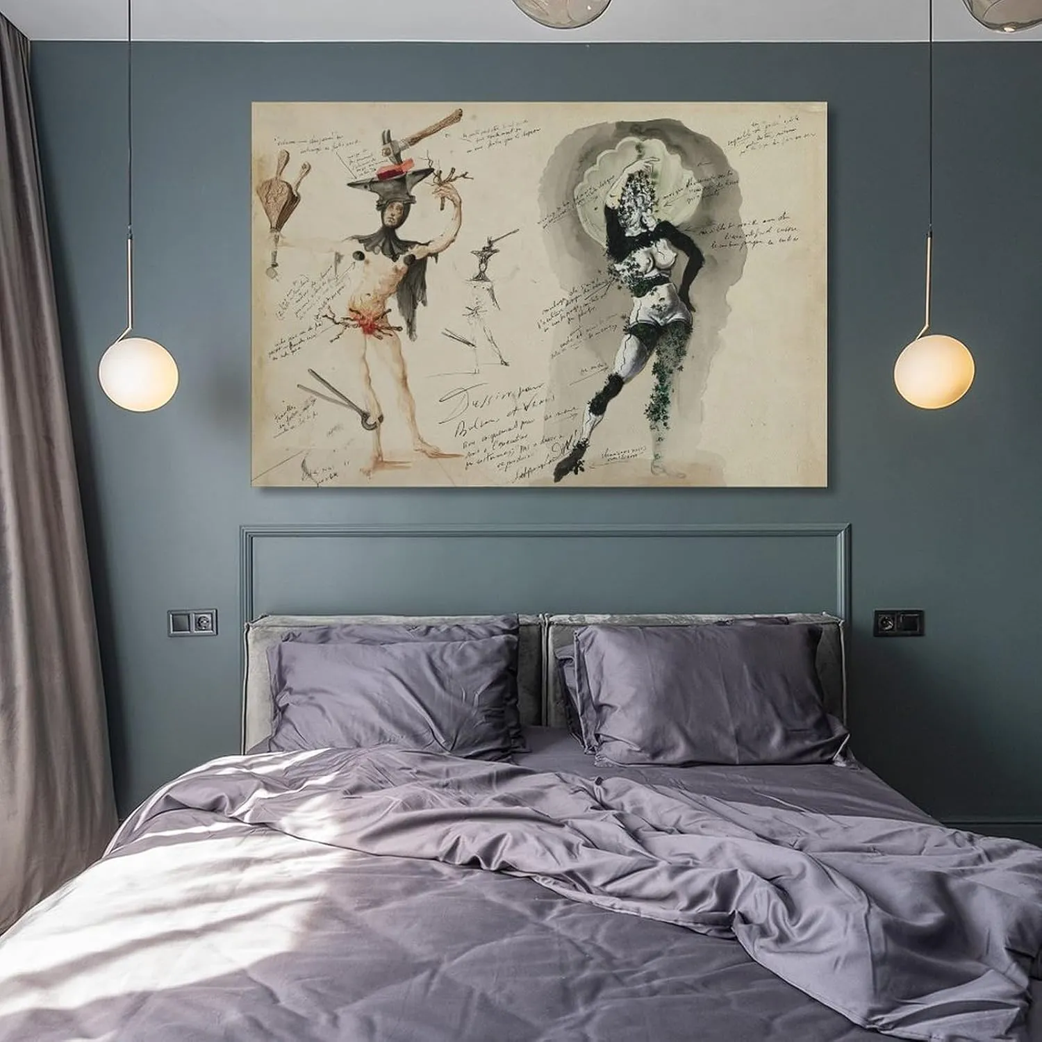 Vulcain Et Vénus (1941)-Salvador Dalí Wall Art Picture Painting Poster Canvas Print Posters Artworks Bedroom Living Room Decor 24x36inch(60x90cm)