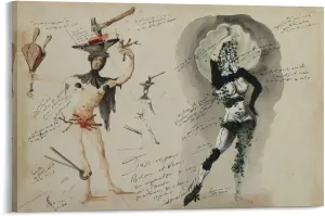 Vulcain Et Vénus (1941)-Salvador Dalí Wall Art Picture Painting Poster Canvas Print Posters Artworks Bedroom Living Room Decor 24x36inch(60x90cm)