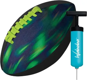 Waboba Sport Water Football – Perfect Beach Essential Toy for Pool & Beach Games – Waterproof Skin & Non-Slip Grip – 9 Inch Football for Kids & Adults Ages 8 & Up - Green