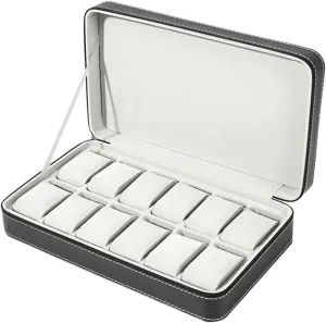 Watch Box Organizer 12 Grid Multifunctional Watch Display Trays Watch Collectibles Large Capacity Watch Organizers Watch Storage watch case