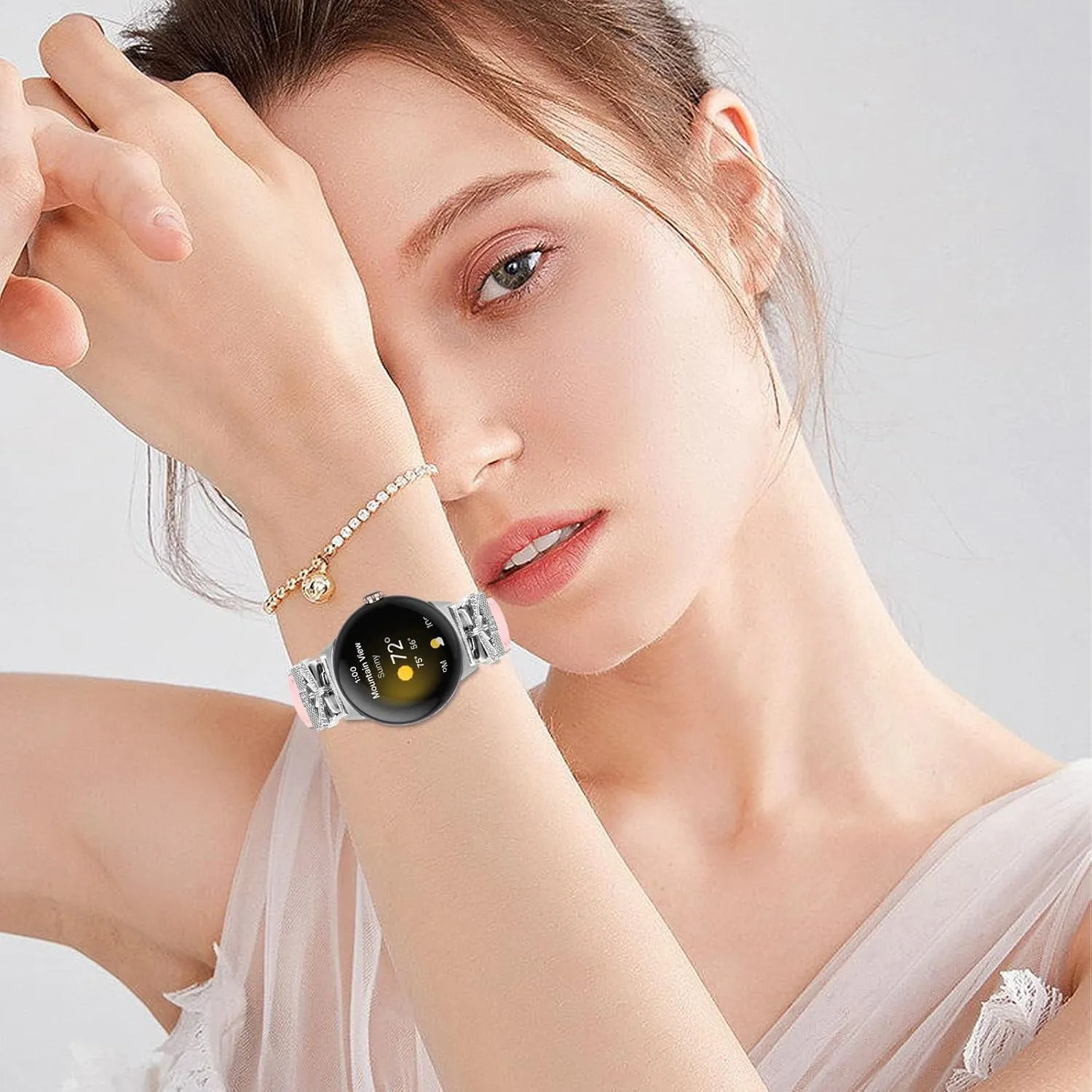 Watch Straps Compatible With Google Pixel,Adjustable Genuine Leather Wrist Strap with Metal Buckle for Google Pixel watch 2022 /Google Pixel 2 watch 2023