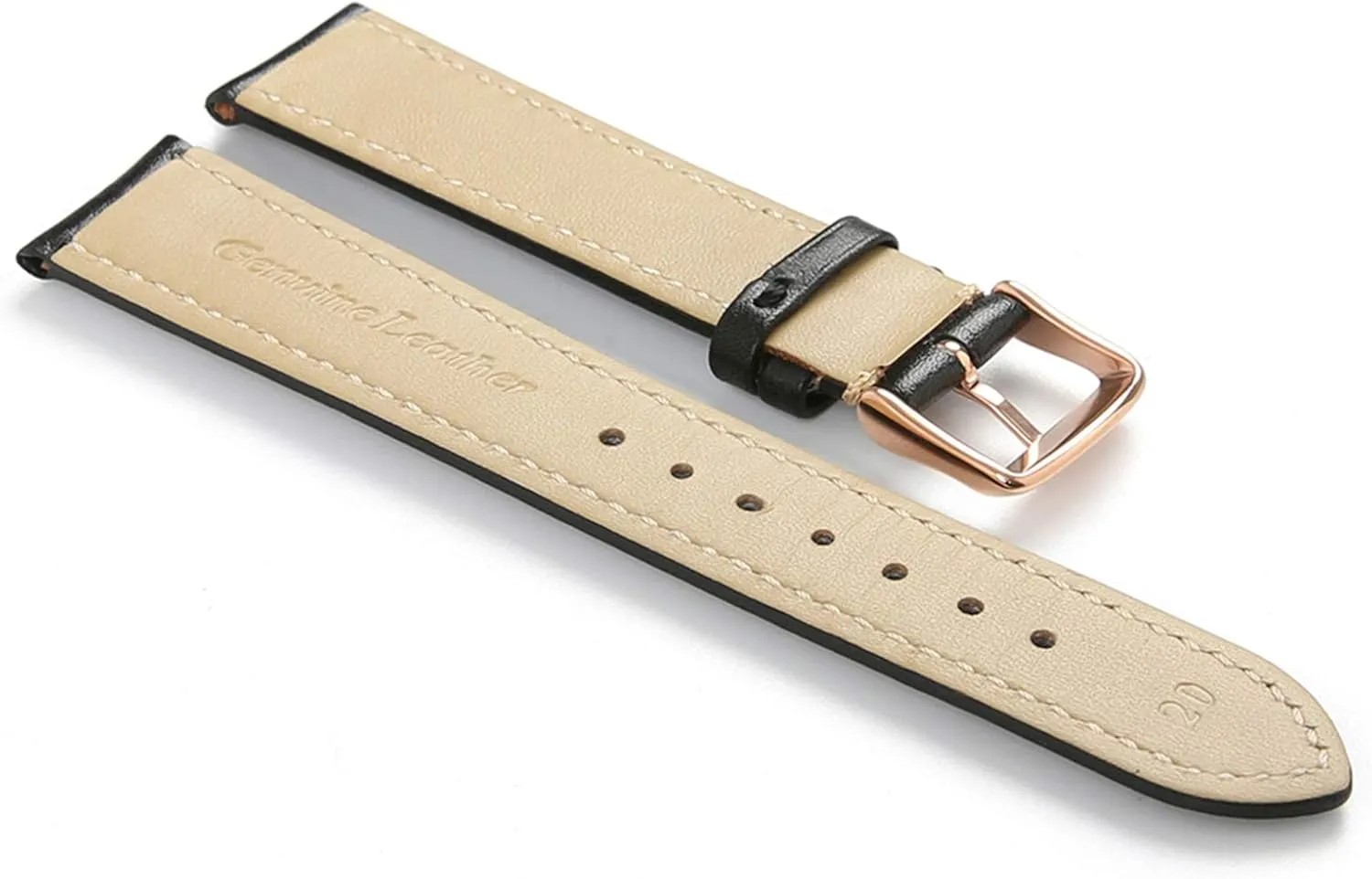 Watch Straps,Watch Wristband,Watchband Calf Leather Watch Band Strap with Pin Buckle