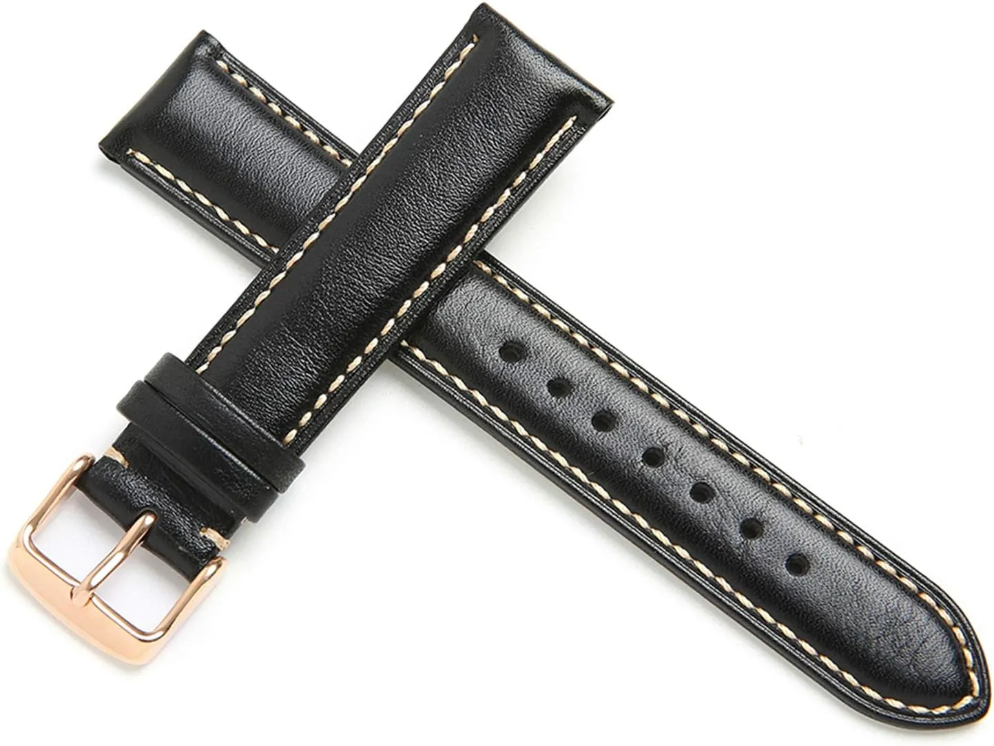 Watch Straps,Watch Wristband,Watchband Calf Leather Watch Band Strap with Pin Buckle