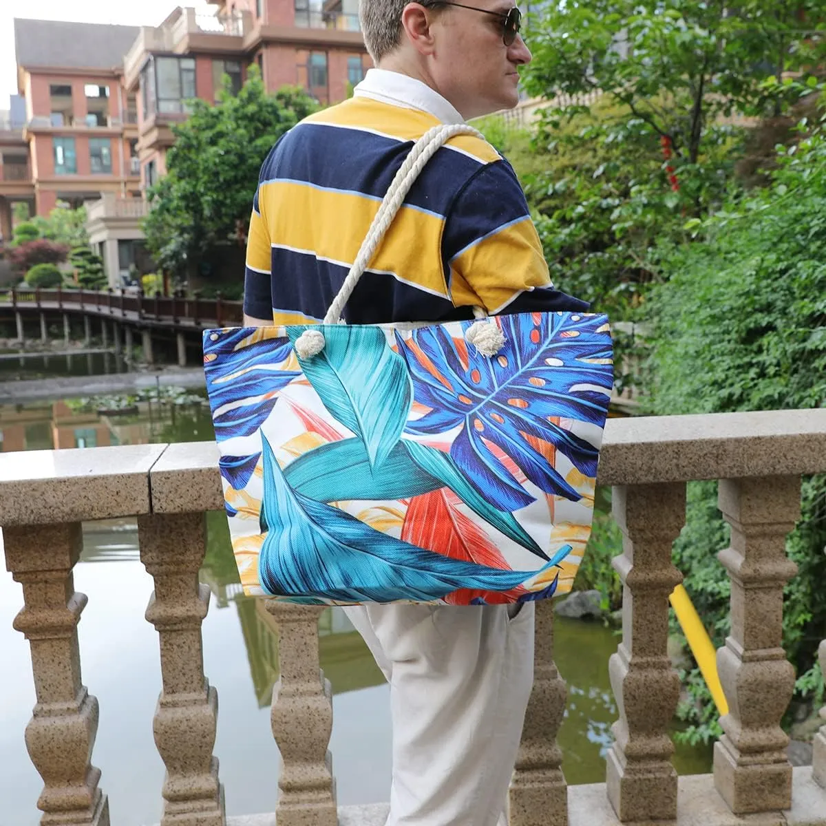 We We Summer Beach bags for Women Large Beach Tote Bag Pool Beach Towel Bags Daily Bags for Travel Gym