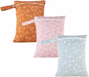 Wet Dry Bag for Baby, Swimsuit, Diaper Bag & Travel - Waterproof Reusable Leakproof Pouch for Wet Clothes, Swimsuits, Pool, Beach, and Gym