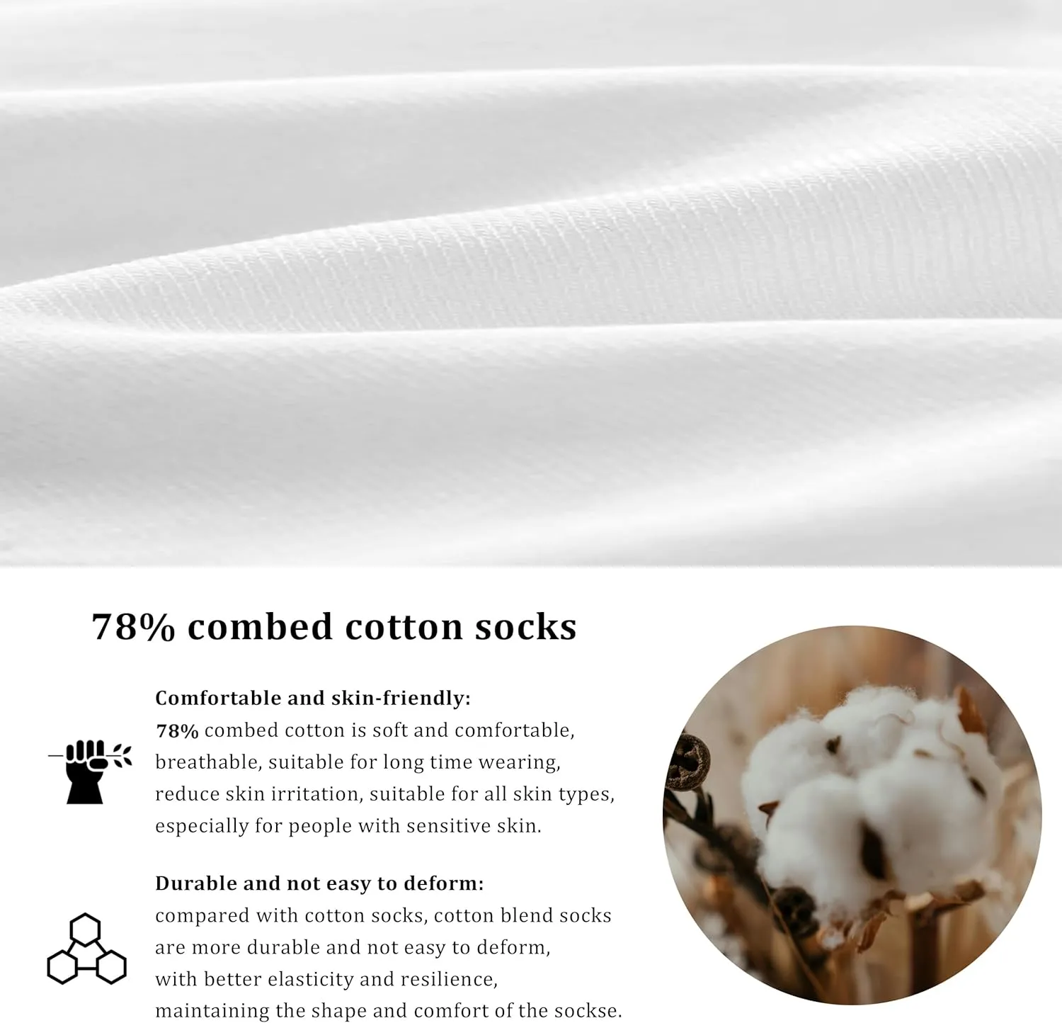 Wildarms Mens Compression Socks with Cushion & Arch Support - Moisture-Wicking Anti-Blister for Running, Gym, Hiking
