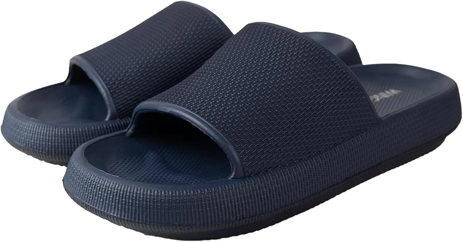 Wingu Pillow Slippers for Women and Men - Non-Slip EVA Shower Sandals | Thick 1.77-Inch Sole Slides for Indoor & Outdoor | Cloud Comfort, Quick-Dry, Lightweight House Shoes