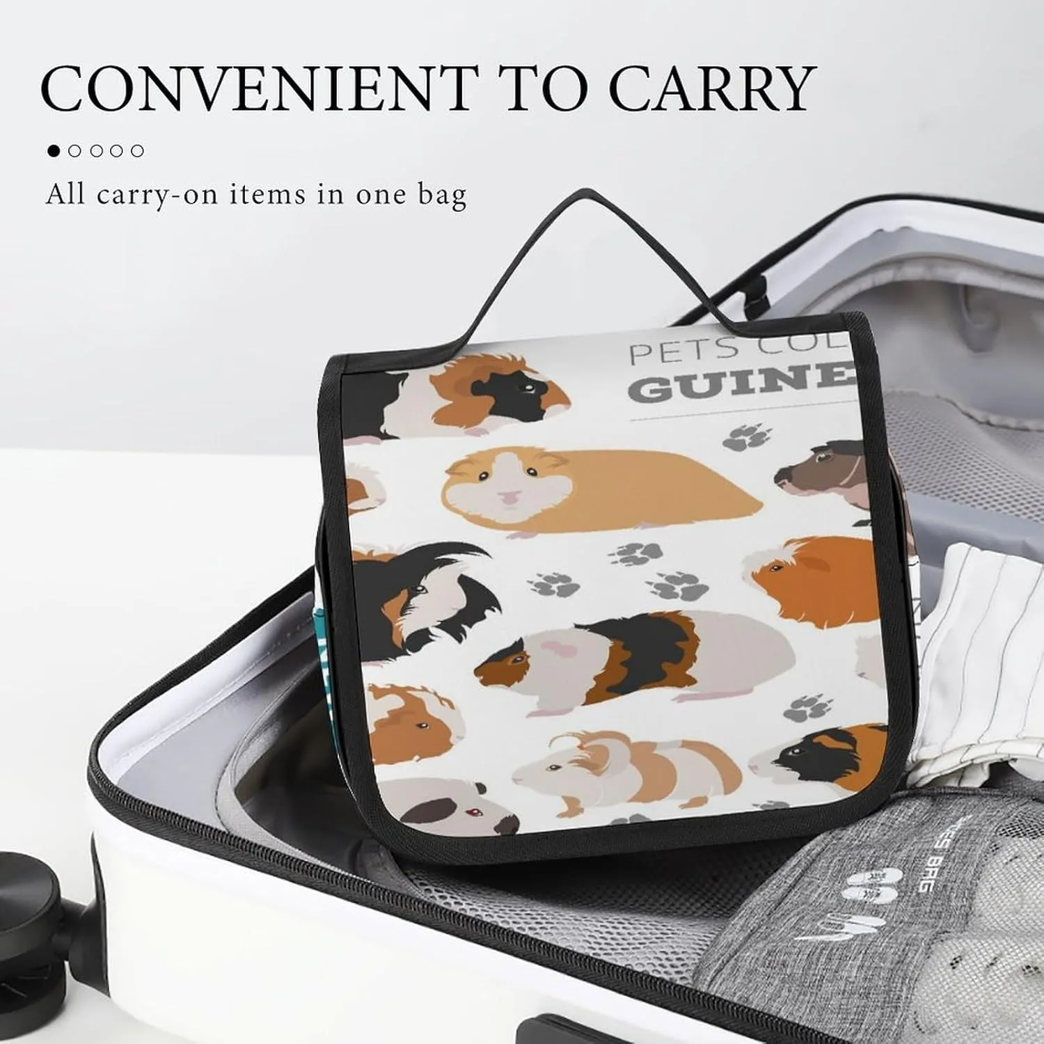 Women Hanging Toiletry Wash bag, Travel Cosmetic Storage Case Organizer