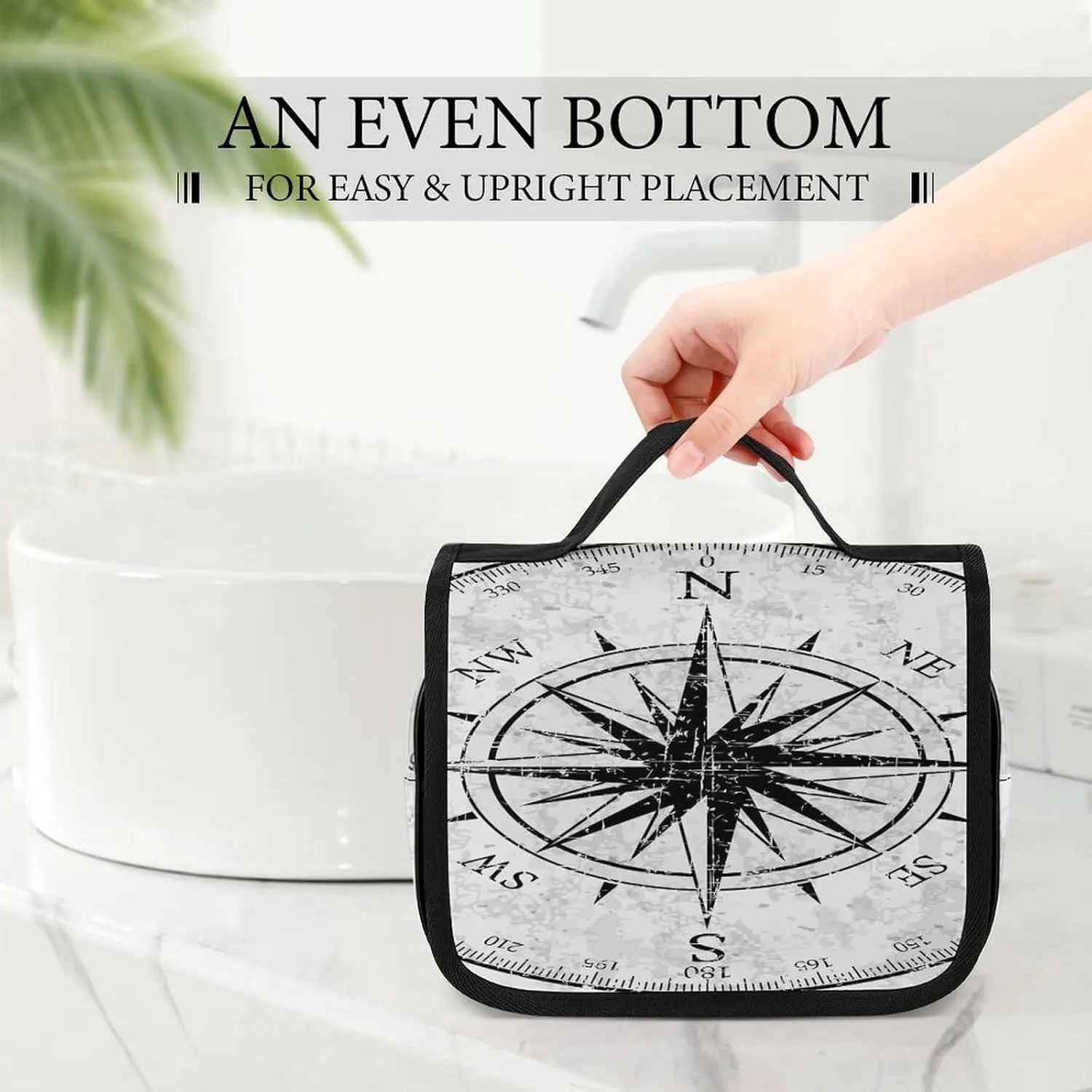 Women Hanging Toiletry Wash bag, Travel Cosmetic Storage Case Organizer