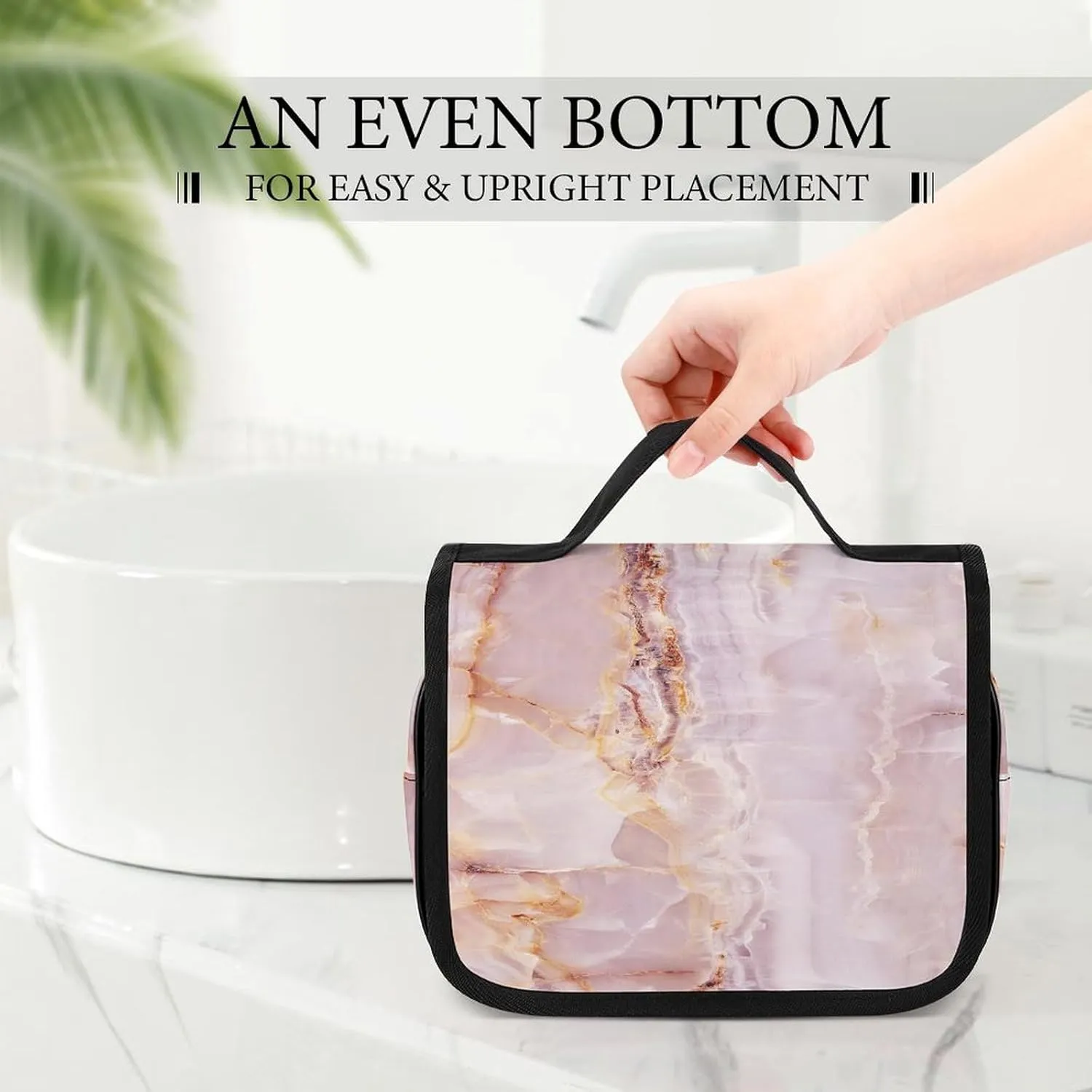 Women Hanging Toiletry Wash bag, Travel Cosmetic Storage Case Organizer
