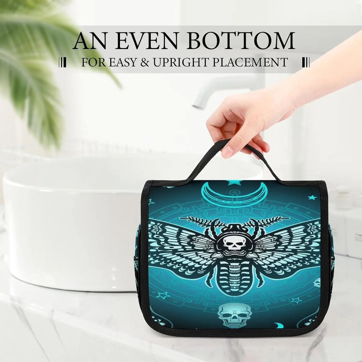 Women Hanging Toiletry Wash bag, Travel Cosmetic Storage Case Organizer