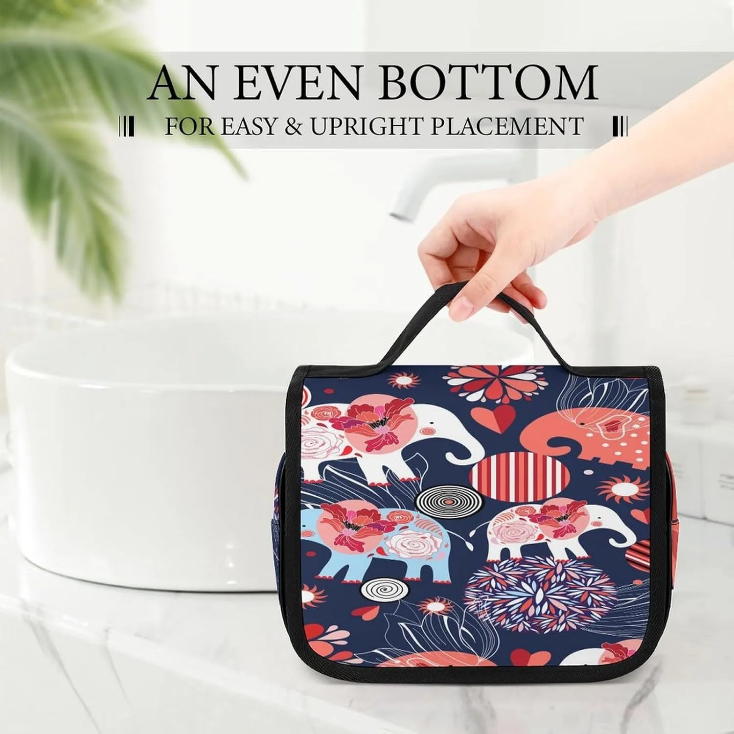 Women Hanging Toiletry Wash bag, Travel Cosmetic Storage Case Organizer