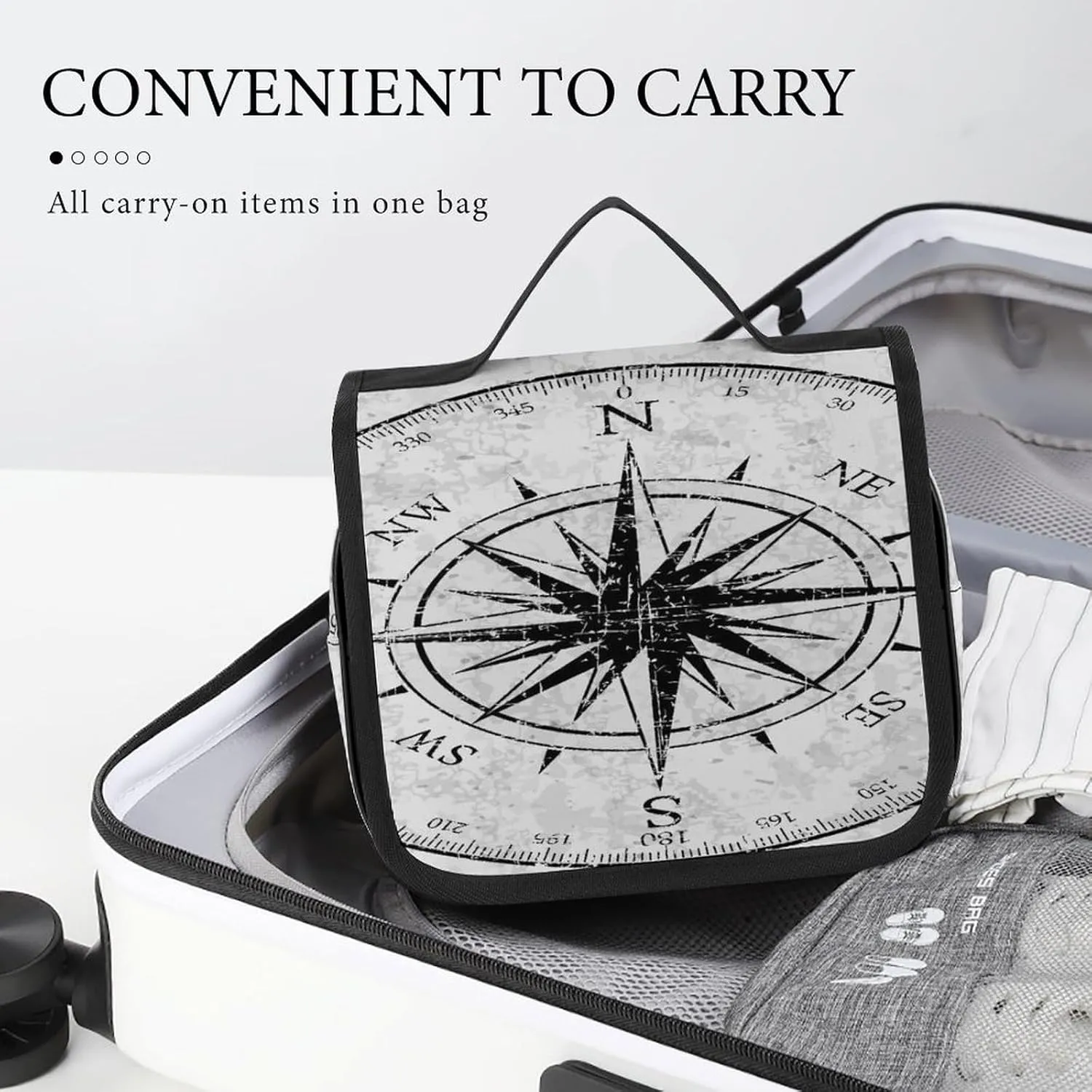 Women Hanging Toiletry Wash bag, Travel Cosmetic Storage Case Organizer