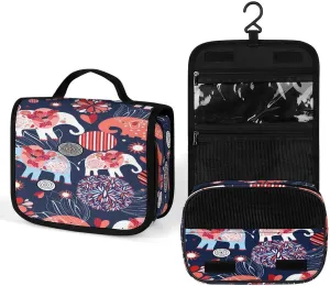Women Hanging Toiletry Wash bag, Travel Cosmetic Storage Case Organizer