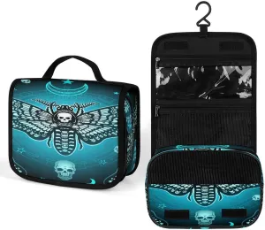 Women Hanging Toiletry Wash bag, Travel Cosmetic Storage Case Organizer