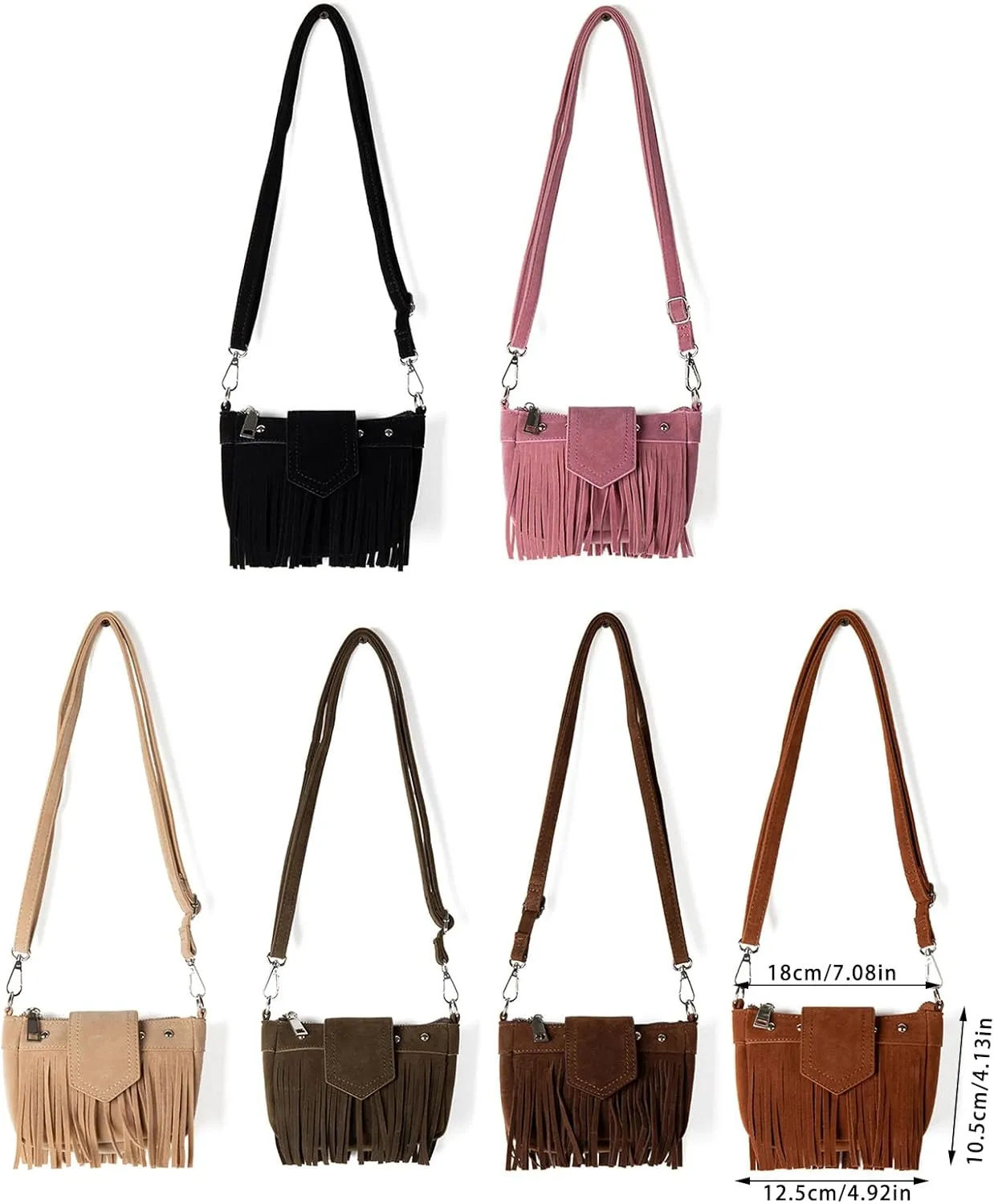 Women Shoulder Bag Retro Messengers Bag Korean Styles Shopping Bag Tassels Crossbody Bag Dating Bag for Daily