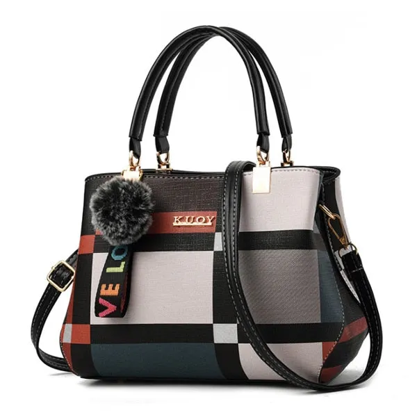 Women Stitching Bags Brand Totes Plaid Crossbody Bag ACELURE New Wild Handbags Shoulder Casual Female Messenger Superior Best-value Leather Fashion