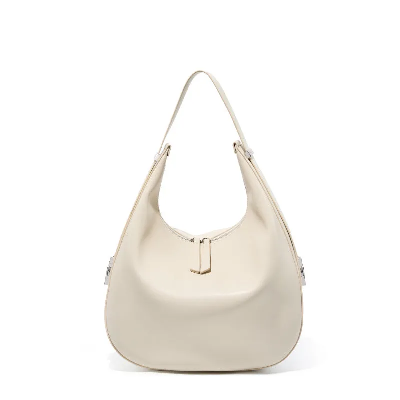 Women's Autumn Design Cowhide Underarm Genuine Leather Bags