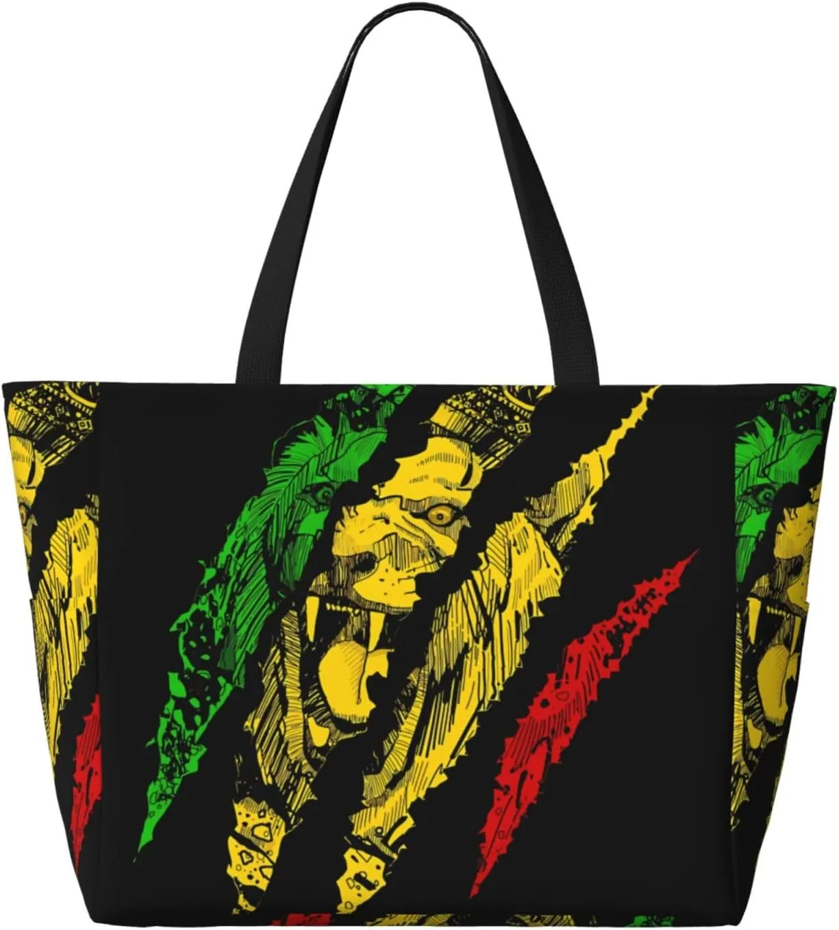 Women's Beach Travel Bags Large Waterproof Tote Bag with Pockets Sandproof Handbag for Beach Gym Vacation