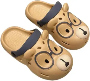 Women's Clogs Cute Cartoon Dog Thick Sole Slippers Women Fashion Clogs Garden Shoes Thick Sole Sandals