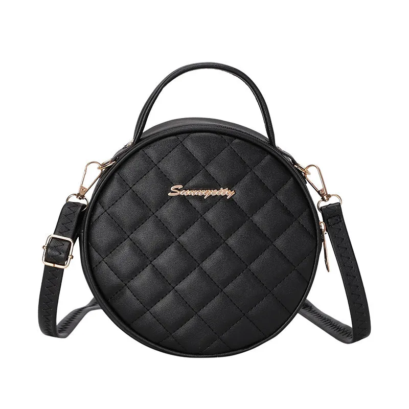 Women's Fashion Rhombus Round Korean Trendy Crossbody Bags