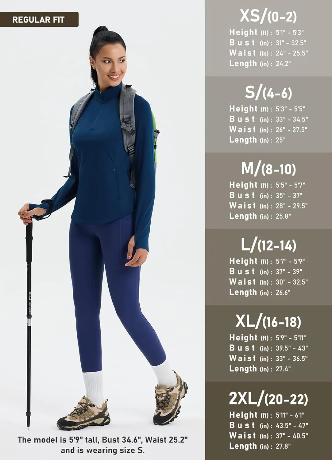 Women's Fleece Running Jacket Quarter Zip Pullover Water Resistant Thermal Equestrian Shirt Warm Winter Golf Gear