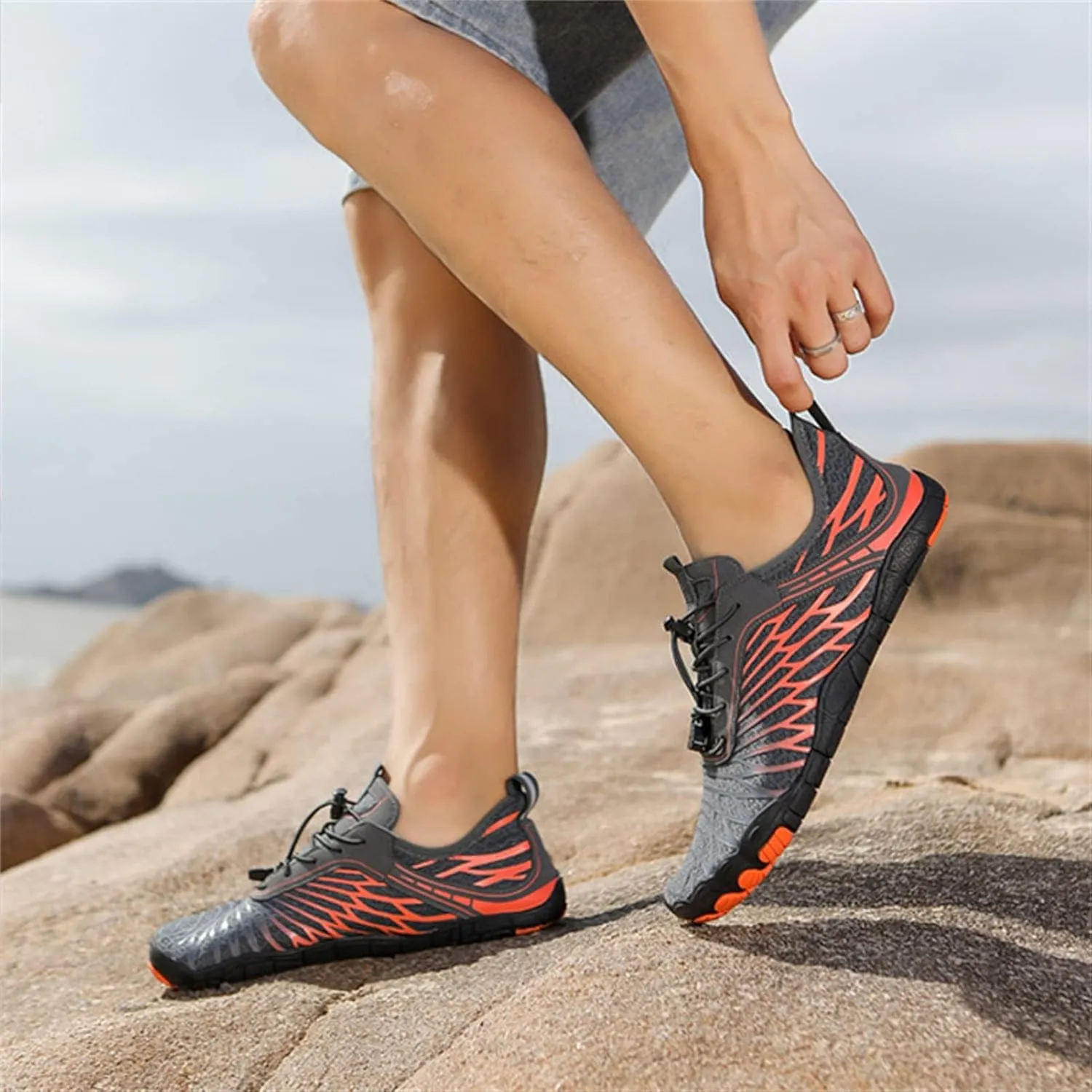 Womens Hiking Footwear Barefoot Pro Barefoot Shoes Quick-Dry Non-Slip Water Shoes for Women Men Sport Athletic Running Sneakers Walking Shoes for Pool Beach Surf Water Park Yoga