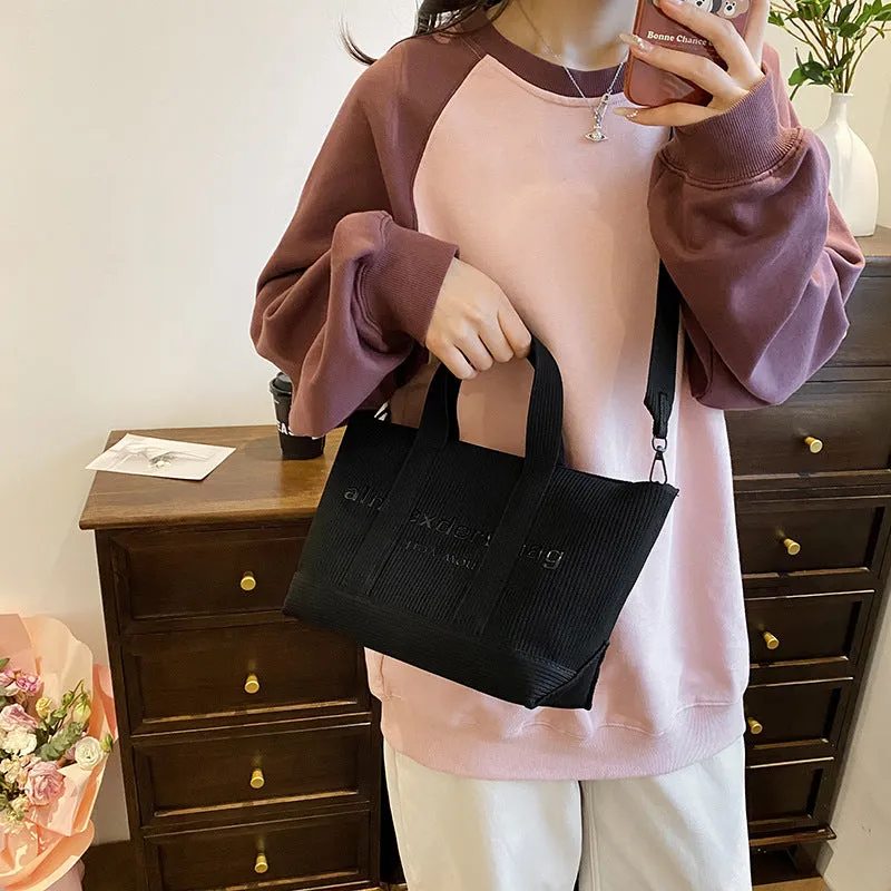 Women's Korean Style Large Capacity Totes Shopping Personalized Crossbody Bags