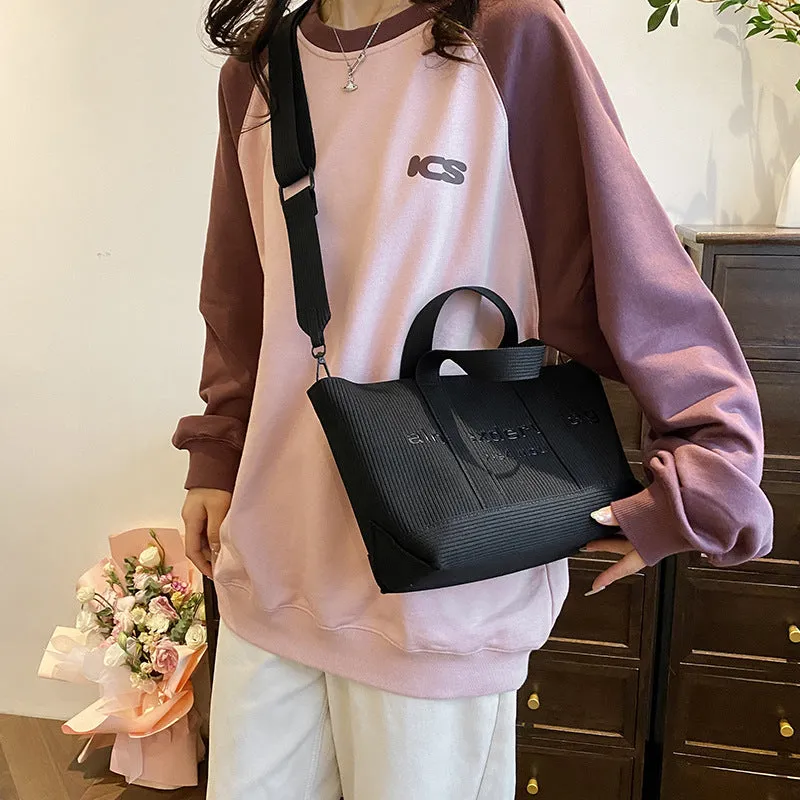 Women's Korean Style Large Capacity Totes Shopping Personalized Crossbody Bags