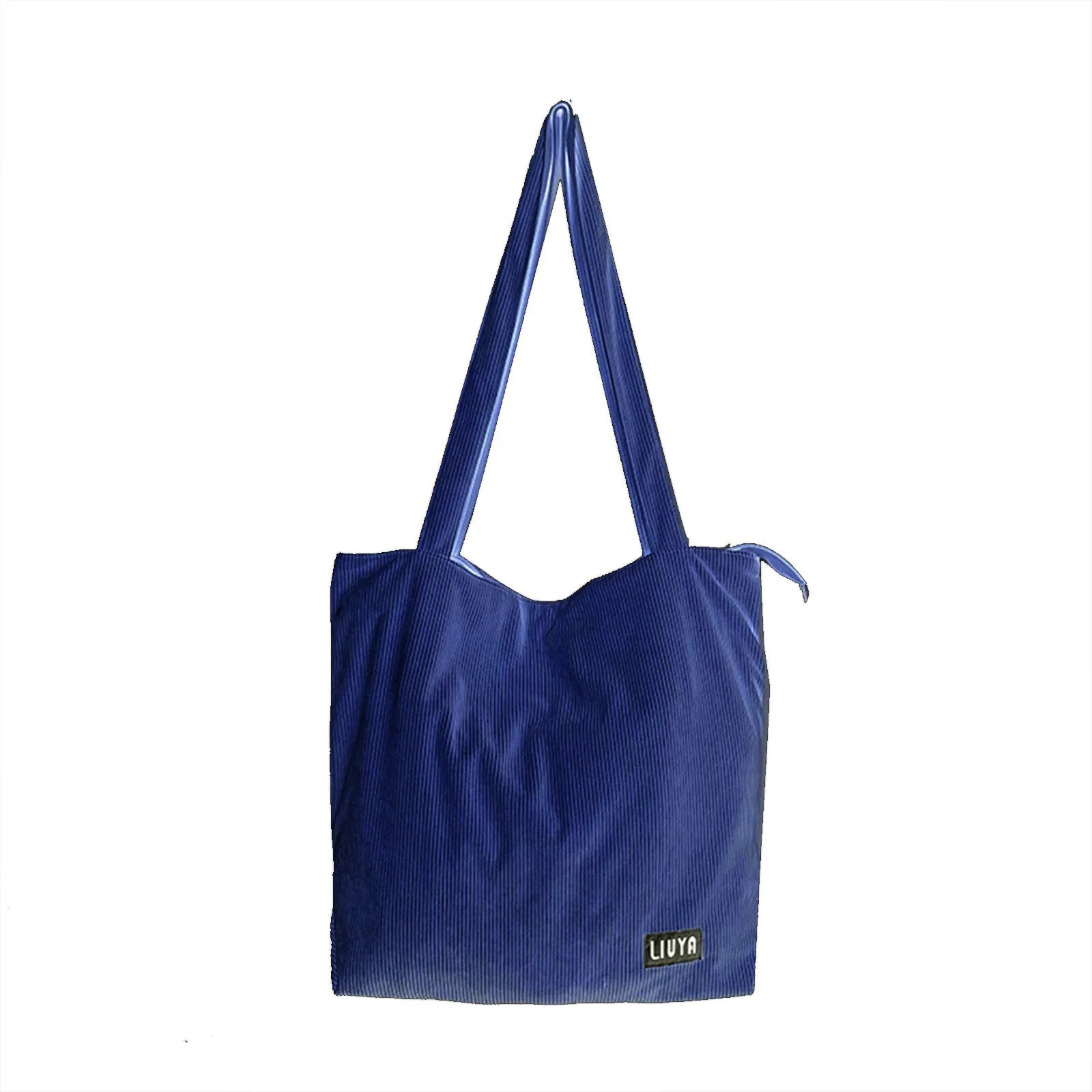 Women's Large Capacity Totes Shopping Corduroy Canvas Shoulder Bags